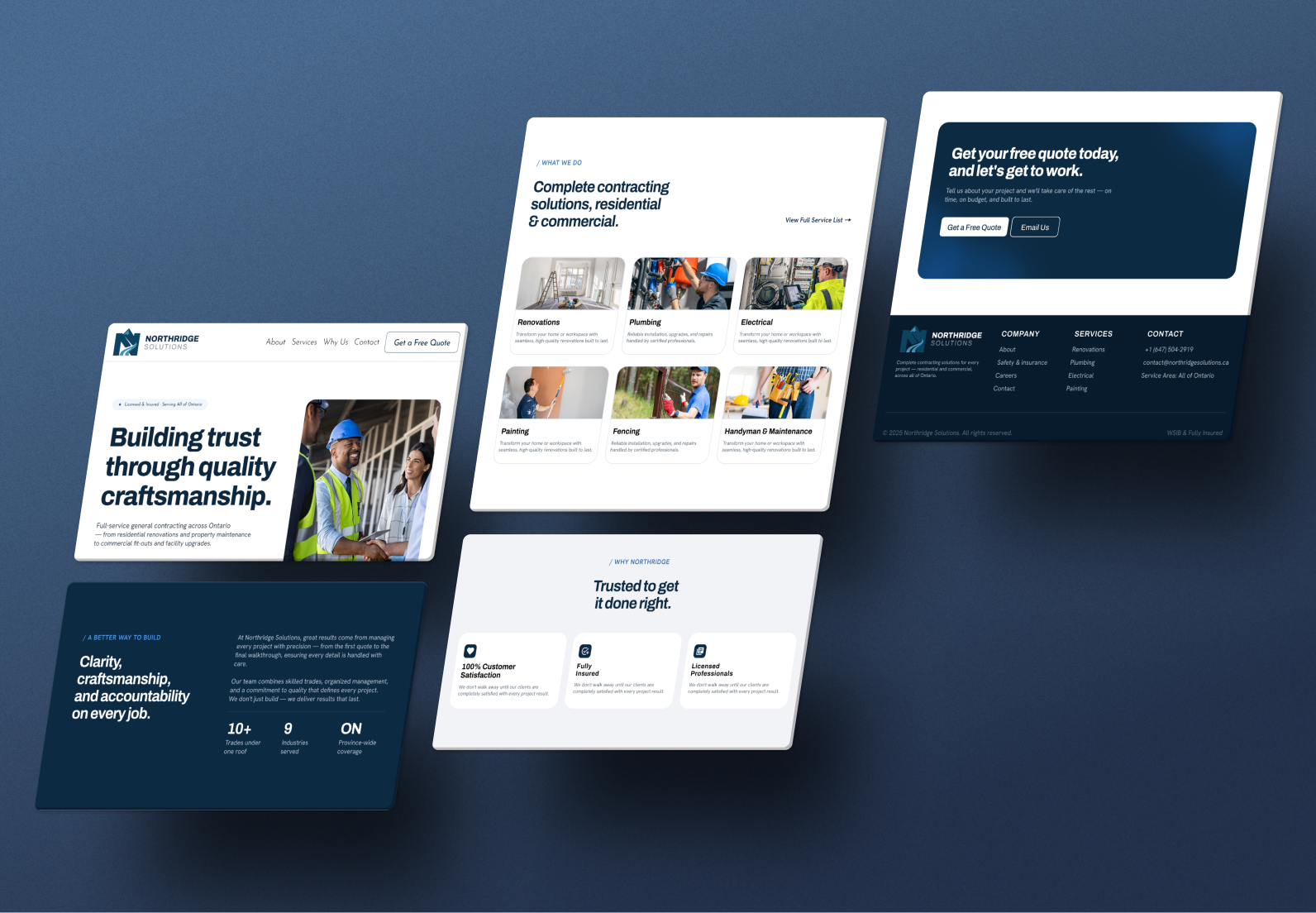 Northridge Solutions website prototype